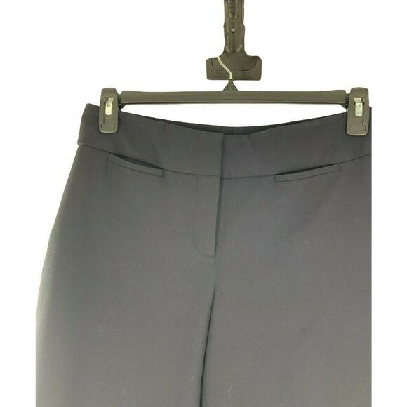 Talbots Dress Pants Women 8 Straight Leg Curvy Zip Closure Black Trousers Formal - Picture 3 of 7